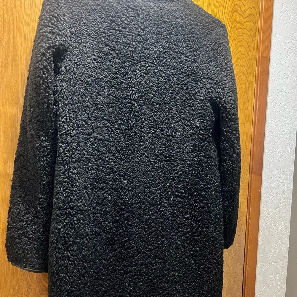 SAM EDELMAN
Stand Collar Faux Shearling Coat - Black - Picture 5 of 6
